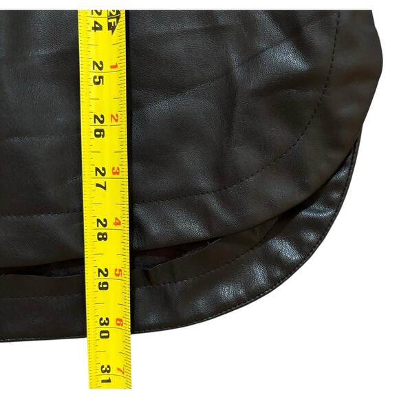 Zara Faux Leather Snap Up Jacket - Picture 12 of 13